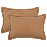 vidaXL - Kussensloop - 2 stuks - Beige - 40 x 60 cm - Katoensatijn