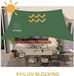 Voile d'ombrage rectangulaire, 2x3 mètres, imperméable, avec protection UV
