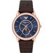 Armani Emporio Armani Luigi AR11566 Horloge - Leer - Bruin - Ø 43 mm