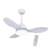 wonderlamp Cavil Mini-plafondventilator, Ø 92 cm, led, wit, 20 W, met inschakelgeheugen en CCT 3000-4000-6000 K