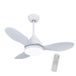 wonderlamp Cavil Mini-plafondventilator, Ø 92 cm, led, wit, 20 W, met inschakelgeheugen en CCT 3000-4000-6000 K