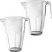 Santex Carafe à eau - 2x - 2,25 litres - plastique incassable