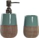 Item International Badkamer Accessoires Set Drinkbeker/Zeeppompje - Mintgroen