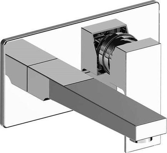 Sani Royal Lucera Vierkant Inbouw Wastafelmengkraan - Chroom