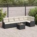 Prolenta Maison Exclusive Set van 7 tuinbankkussens, bruin, van polyrotan