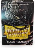 Asmodee Dragon Shield Japanese Classic Black Card Sleeves (59x86mm) - 60 Pieces