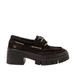 Art 1379 York dames platform schoenen zwart leer