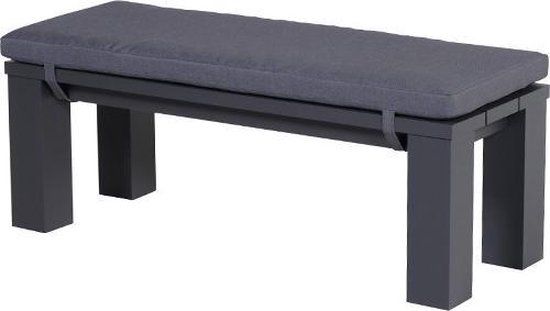 Garden Impressions Cube Loungebank - Carbon Black - 2 Zits - Aluminium