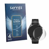 Savvies Screenprotector voor Huawei Watch GT 7 (46 mm) - Folie Beschermfolie transparant volledig dekking 4 Stuks