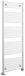 Aqualine Direct handdoekradiator zijaansluiting 60x168 wit