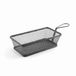 Lacor - 61155 - Serveermand, zwart, rechthoekig, frituurmand, roestvrij staal, niet geschikt voor frituren, 21 x 11 x 6 cm, matte zwarte afwerking