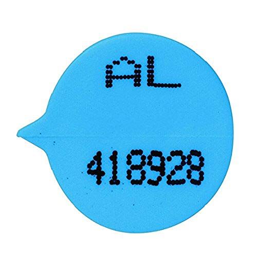GoSecure Veiligheidszegels genummerd rond blauw (Pack van 500) S3B