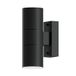 Calex Luminaire extérieur haut/bas Turin | 2x GU10 | IP54 | Noir