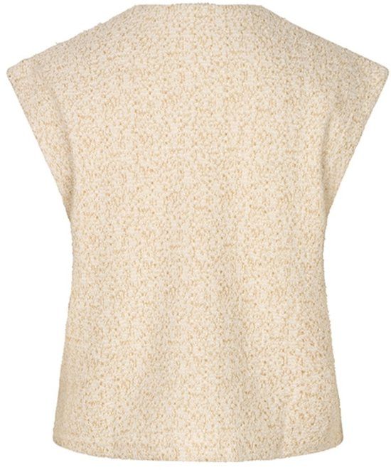 Lofty Manner Gilet Top Diandra Rg13 Beige Gold Dames Maat - XL
