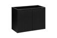 Astral Black meuble sous lavabo avec portes, 80 cm de large