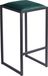 FERRO Tabouret de bar 64 cm, Vert – Tabouret de bar moderne en métal sans dossier, style loft, avec assise rembourrée