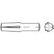TOOLCRAFT 136368 Gekerfde conische geleidepen (Ø x l) 4 mm x 18 mm Staal 100 stuk(s)