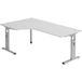 Hammerbacher Bach Bureau hammerer os82/5 grijs 2000 mm x 1200 mm x 850 mm
