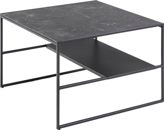 Salontafel 70 cm Finja Marmer Zwart