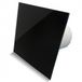 Whisper Badkamer/toilet ventilator - standaard - Ø125mm - vlak glas - glans zwart