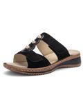 ara Hawaii ballerina's voor dames, zwart, 39 EU