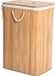 Decopatent Grand panier à linge en bambou avec couvercle - 80 L - Naturel