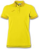 Joma Damespolo Bali II Geel Katoen Korte Mouw Vrouwen
