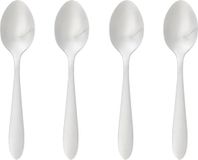 Secret de Gourmet Nevis koffie/thee lepels - 4x stuks - RVS - 14,5 cm - vaatwasserbestendig
