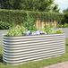 Maison Exclusive - Rehausseur de jardin, 240 x 80 x 81 cm, acier galvanisé, couleur argent