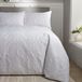 Serene - Pinsonic wit dekbedovertrek - kingsize (230 x 220 cm) - wit wafelpatroon - borduurwerk - luxe beddengoed set - traditioneel - Avery Stripe Collection