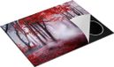 Chefcare Inductie Beschermer Rood Bos met Bomen - 77x59 cm - Inductie Mat