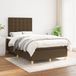 Maison Exclusive - Boxspringbed avec matelas, brun foncé, 120x200 cm, textile