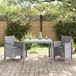 Prolenta Maison Exclusive Tuinset, 3-delig, lichtgrijs, polypropyleen