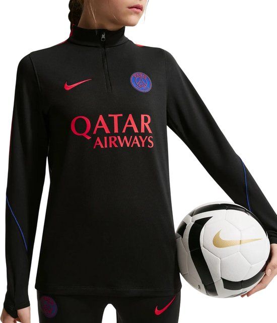 Nike Paris Saint-Germain Strike Drilltop 2026 - Zwart/Rood/Blauw - Maat M (137-147) - Kids