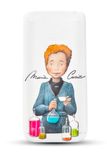 CASIO Beschermhoes voor wetenschappelijke rekenmachine SPX II met Marie Curie-illustratie, ontworpen door Raquel Riba