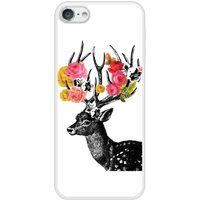 Apple Siliconen hoesje compatibel met iPod Touch 5, 6 Hertenbloemen
