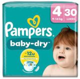 Pampers 3x Baby Dry Luiers Maat 4 (9-14 kg) 30 stuks