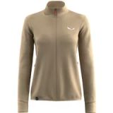 Salewa Puez Waffle Hyb Pl Softshelljack Beige M Vrouw