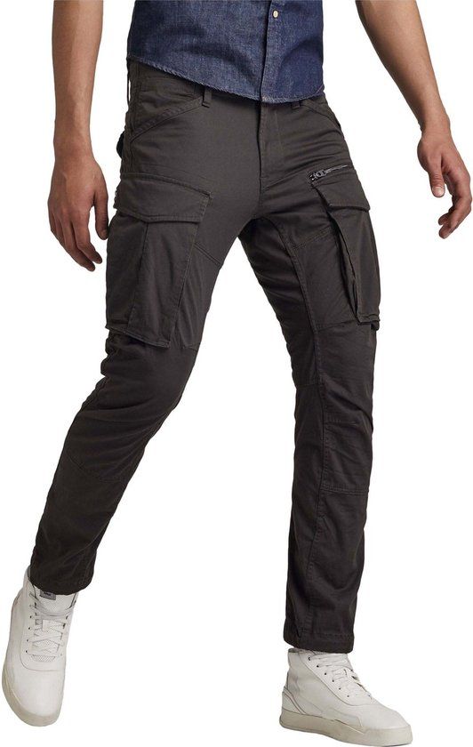 G-Star Raw Rovic Zip 3d Regular Tapered Heren Broek - Antraciet - Maat 34/32