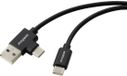 Renkforce RF-7116122 USB-kabel USB 2.0 USB-C stekker, USB-A stekker 2.00 m Zwart