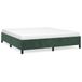 VidaXL Cadre de lit Velours Vert foncé 180x200 cm