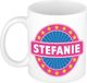 Bellatio Decorations Stefanie voornaam koffiemok beker wit/roze 300 ml