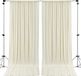 AK Trading CO. IFR Gordijnen, achtergrond, polyester, panelen met roedezak, huwelijksceremonie, feest, thuis, ramen, decoratie, 3 x 3 m, rood