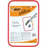 BIC Velleda Dubbelzijdig Whiteboard (30 x 44 cm) - Rood Frame, Pak van 1 Stuk