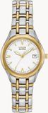 Citizen EW1264-50A Horloge Dames Staal Paars Solar Analoog Wit 25mm