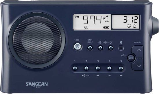 Sangean PR-D4BT Radio - Bluetooth - Donkerblauw