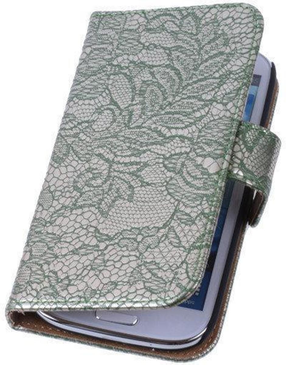 Best Cases Lace Donker Groen Samsung Galaxy Note 3 Neo Book/Wallet Case/Cover - 8718883042575