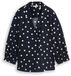 Tom Tailor - Wijdvallende wikkelblouse - Maat 40 - navy big dot design