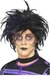 Smiffys Zwarte Psychopaat Pruik voor Heren - Zwart - Kort - Polyester