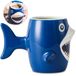 Omgoods - Mug en céramique requin 3D avec poignée en forme de queue de requin